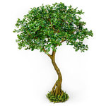 Serene Spaces Living - Serene Spaces Living Schefflera Umbrella Tree Plant, 75" - When it comes to adding some liveliness to your indoor space, indoor plants can be the best choice to make. Add some greenery to your interior with this lifelike artificial Schefflera Umbrella Tree. This tree look so authentic, they could easily be mistaken for real trees- and these will last for years with minimal care required. This faux tree measures 75" Tall.