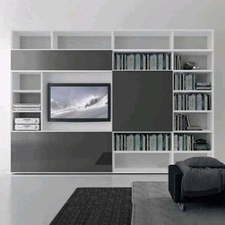 Comp. 320 Wall Unit by Presotto, Italy - Entertainment Centers And Tv Stands