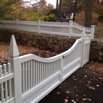 Custom Cedar Picket Fence Darien