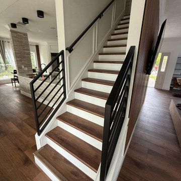 **Complete Kitchen, Flooring, Complete Stair Case and Trim