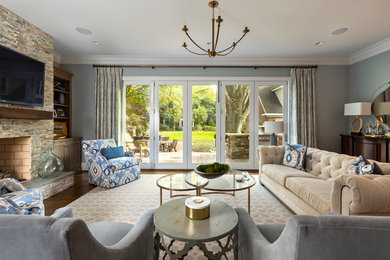 Inspiration for a family room remodel in Charlotte