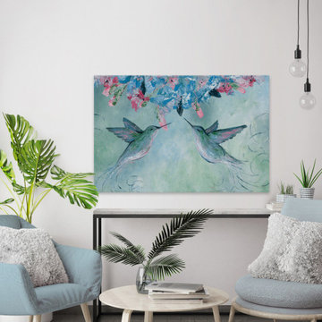 "The Singing Birds" Painting Print on Wrapped Canvas