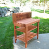 Deluxe Potting Bench, Red Wash