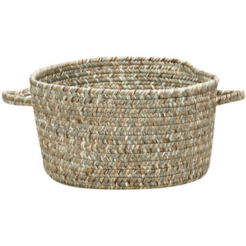 Sea Pottery Braided Basket, Caribbean, 12"x12"x7.5"