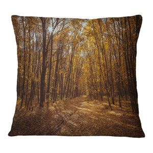Home Kitchen Throw Pillow Covers Insert Printed On Both Side Designart Cu13918 20 20 C Pathway View At Sunset Modern Forest Round Cushion Cover For Living Room Sofa Throw Pillow 20