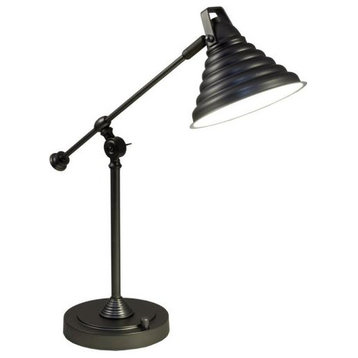 Dale Tiffany SPT18191LED-U Cone, 21.5" 7.5W 1 LED Desk Lamp With USB Charge