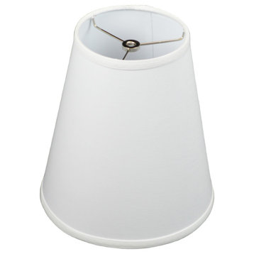 Fenchel Shades 6"x10"x11" Spider Attachment Empire Lamp Shade, Linen White