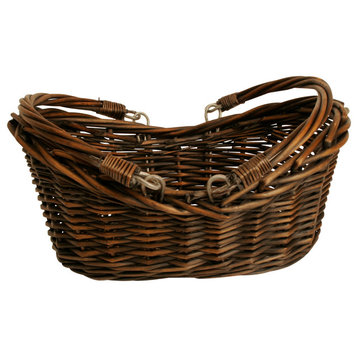 13.5" Dark Willow Basket