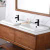 Luxier CS-028 Rectangular 24" Drop-In Ceramic Bathroom Sink, White