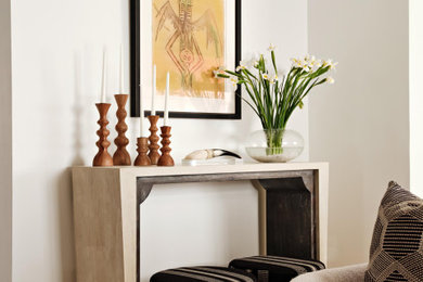 Inspiration for a mediterranean living room remodel in Miami