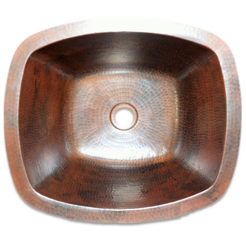Rectangular 16" Handmade copper sink