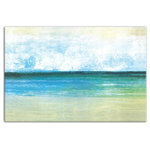 DDCG - Sandy Ocean Abstract Canvas Wall Art, Unframed, 24"x36" - This premium canvas print features a sandy ocean abstract design. The wall art is printed on professional grade tightly woven canvas with a durable construction, finished backing, and is built ready to hang. The result is a remarkable piece of wall art that is worthy of hanging inside your home or office.
