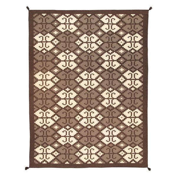 Pasargad's Navajo-Style Hand-Knotted Wool Area Rug, 9'1