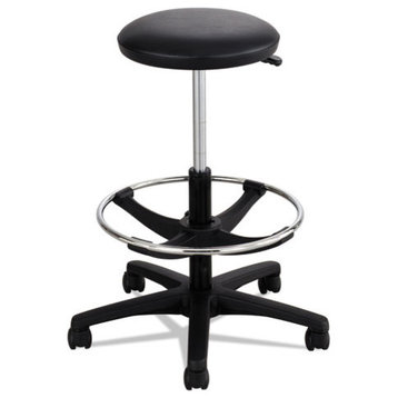 Extended-Height Lab Stool, Black