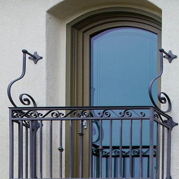 Curved French Doors Installed