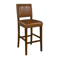 Linon Home Decor Products - Brook Counter Stool Caramel - Bar Stools and Counter Stools