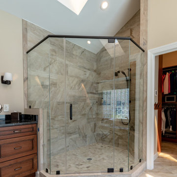 Enjoying of a Modern, Rejuvenated, and Functional Master Bath in Great Falls VA