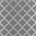 SpectraMetal - Moroccan Stainless Steel Kitchen Backsplash, 24"x36" - Brushed background with engraved Moroccan pattern - 24" H x 36" W.