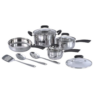 11Pc Stainless Steel Cookware Set