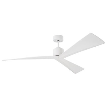 Visual Comfort Fan Adler 60 inch 3 Blade Ceiling Fan in Matte White