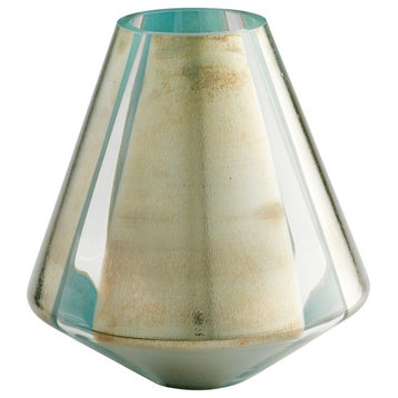 Cyan Medium Stargate Vase, Green