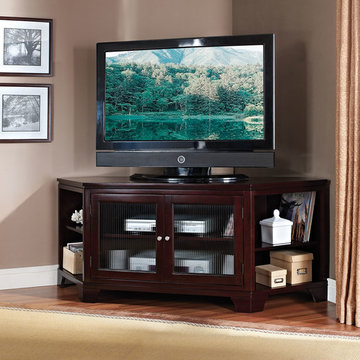 Namir Corner TV Stand in Espresso