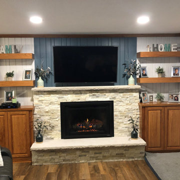 Fireplaces with TV above