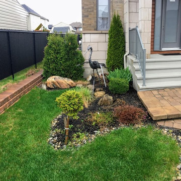 Small Rock Garden with Feather-Reed Grass