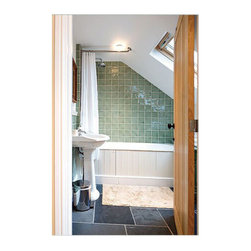 Shower Curtain Rod ideal for Attic Bathrooms - Shower Curtain Rods