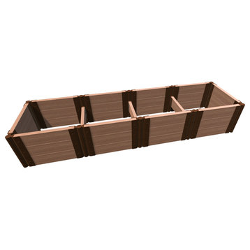 Classic Sienna 2' X 8' X 16.5" Raised Garden Bed (2' Sections) - 2" Profile