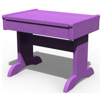 Poly Lumber Rectangle End Table, Purple