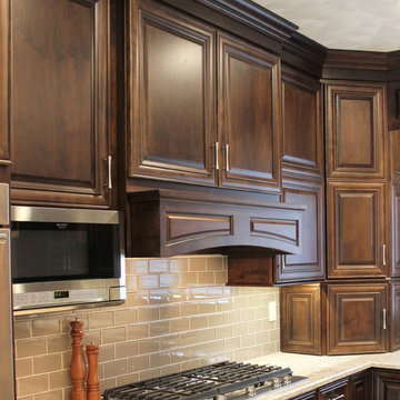 Geneseo, IL- Rich Mocha Stained Cabinets and Cambria Berwyn Quartz Kitchen