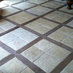 Billiard Room Concrete Tile Heated Floor - Home Decor