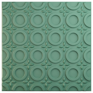 Abstract EnduraWall Decorative 3D Wall Panel, 19.625"Wx19.625"H, Sea Mist