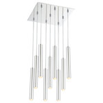 Z-Lite - Z-Lite 917MP12-CH-LED-9SCH Forest - 12" 20W 4 LED Island/Billiard - With a windchime-inspired silhouette, this four-liForest 12" 20W 4 LED Chrome Chrome Shade *UL Approved: YES Energy Star Qualified: n/a ADA Certified: n/a  *Number of Lights: Lamp: 9-*Wattage:5w LED-Integrated bulb(s) *Bulb Included:Yes *Bulb Type:LED-Integrated *Finish Type:Chrome