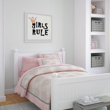 "Girls Rule VII" Framed Painting Print