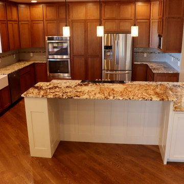 Unique Farmhouse Kitchen- Terra Nova and White Jaguar