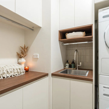 Neutral Bay | Sleek Sanctuary | Powder Room, Laundry & Storage Room