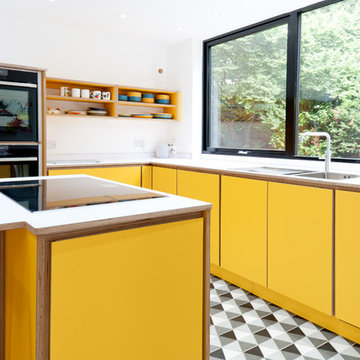 Contemporary Colourful Kitchen