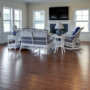 Aged Bourbon Antiqued Wide Plank Strand Eucalyptus Flooring