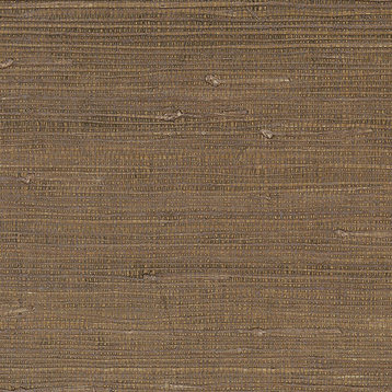 Glittered Paperweave Grasscloth Wallpaper, Brown, Bolt