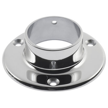 4" Wall Flange for 2" OD Tubing in 316 Grade Polished Stainless Steel