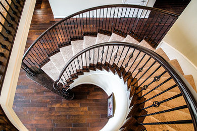 Inspiration for a timeless staircase remodel in Houston