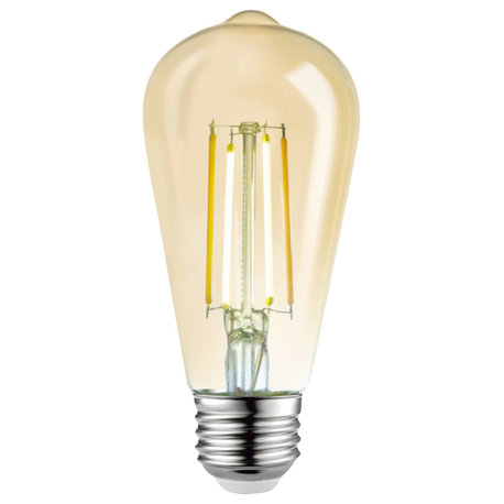 Wi-Fi Smart 60W Equivalent Vintage Filament LED Light Bulb ST19 Shape, E26 Base