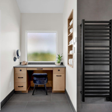Warm Contemporary Primary Bath