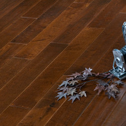 Garrison II Distressed - Maple Latte Hardwood Flooring - 複合フローリング