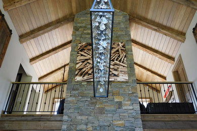 Example of a mountain style balcony design in Burlington