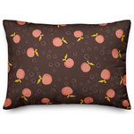 DDCG - Whimsical Cherry Pattern in Peach Throw Pillow - Bring some whimsical personality and character to your space with this folk-inspired decorative lumbar throw pillow. This patterned lumbar pillow makes the perfect accent piece because it can be mixed and matched with other pillows to create an eclectic, exciting style. Designed in the United States, this product makes a functional and fun accent piece for your home. The result is a beautiful design you're sure to love.