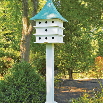 Ultimate Martin Bird House with Blue Verde Copper Roof by Lazy Hill Farm Designs
