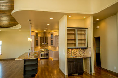 Inspiration for a modern entryway remodel in Denver